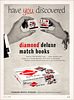 Diamond Match Book Ad, 1959