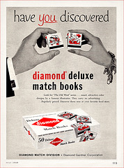 Diamond Match Book Ad, 1959