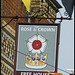 grey Rose & Crown sign