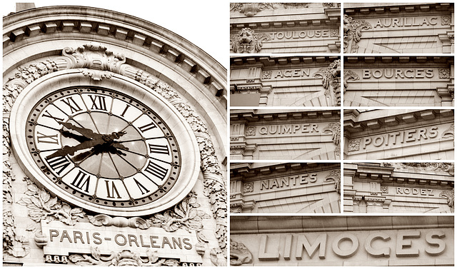 Gare d'Orsay - destinations.