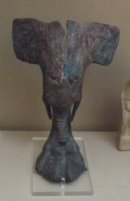 Bronze Leg of a Couch in the Form of an Elephant Head in the British Museum, April 2013