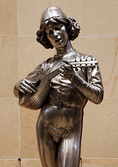 Chanteur Florentin - Statue en Bronze argenté de Paul Dubois - Musée d'Orsay