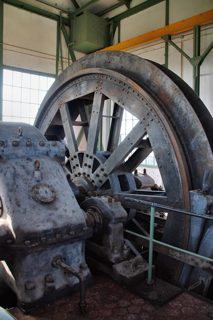 Schacht Erin 3, Fördermaschine im Hammerkopfturm (Castrop-Rauxel) / 11.09.2022