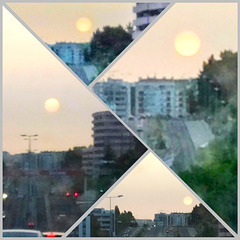 Nightfall, back home, Lusíada Avenue