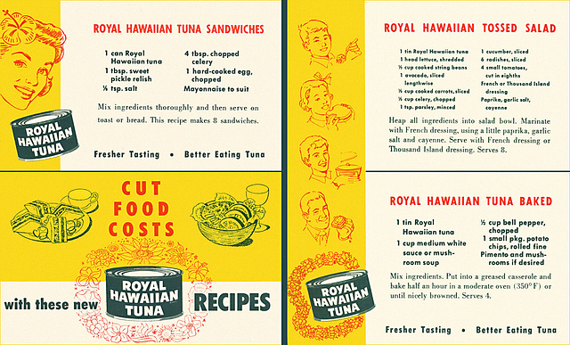 Royal Hawaiian Tuna Ad, c1950