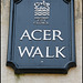 Acer Walk sign