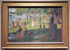 Study for Sunday Afternoon on the Island of La Grande Jatte by Seurat in the Metropolitan Museum of Art, July 2018