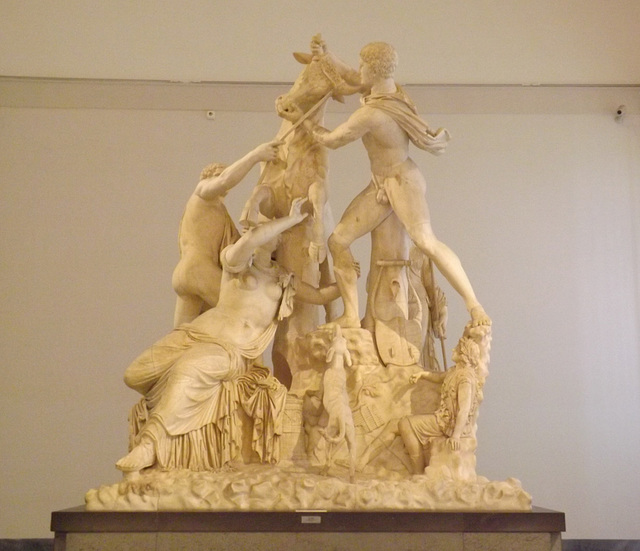 Detail of the Farnese Bull in the Naples Archaeological Museum, July 2012