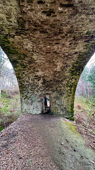 Inside the arches of the Craigmin Bridge