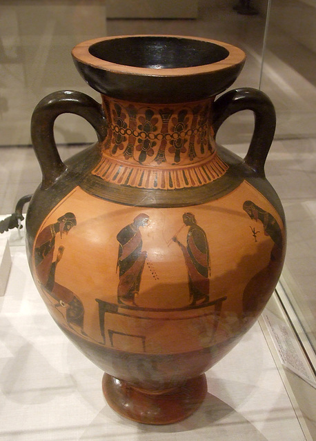 Terracotta Neck-Amphora of Panathenaic Shape Attributed to the Princeton Painter in the Metropolitan Museum of Art, April 2011