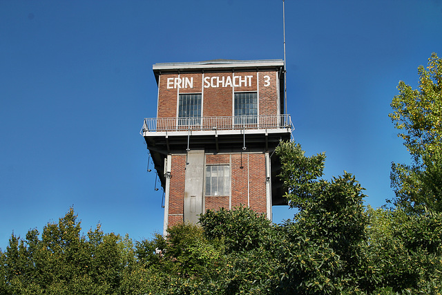 Hammerkopfturm von Schacht 3 der ehem. Zeche Erin (Castrop-Rauxel) / 11.09.2022