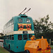 Preserved former Teesside Municipal Transport T291 (VRD 186) in Ipswich – 22 Aug 1993 (202-28)