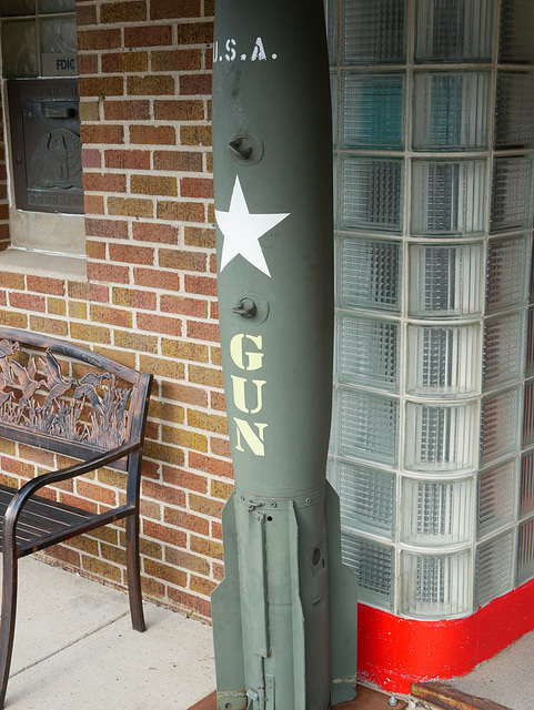 Entrance to the Gun Bank, Thompson, Iowa (HBM)