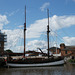 Sailing Ship On Gloucester Quays