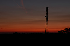 Sonnenuntergang an der A5