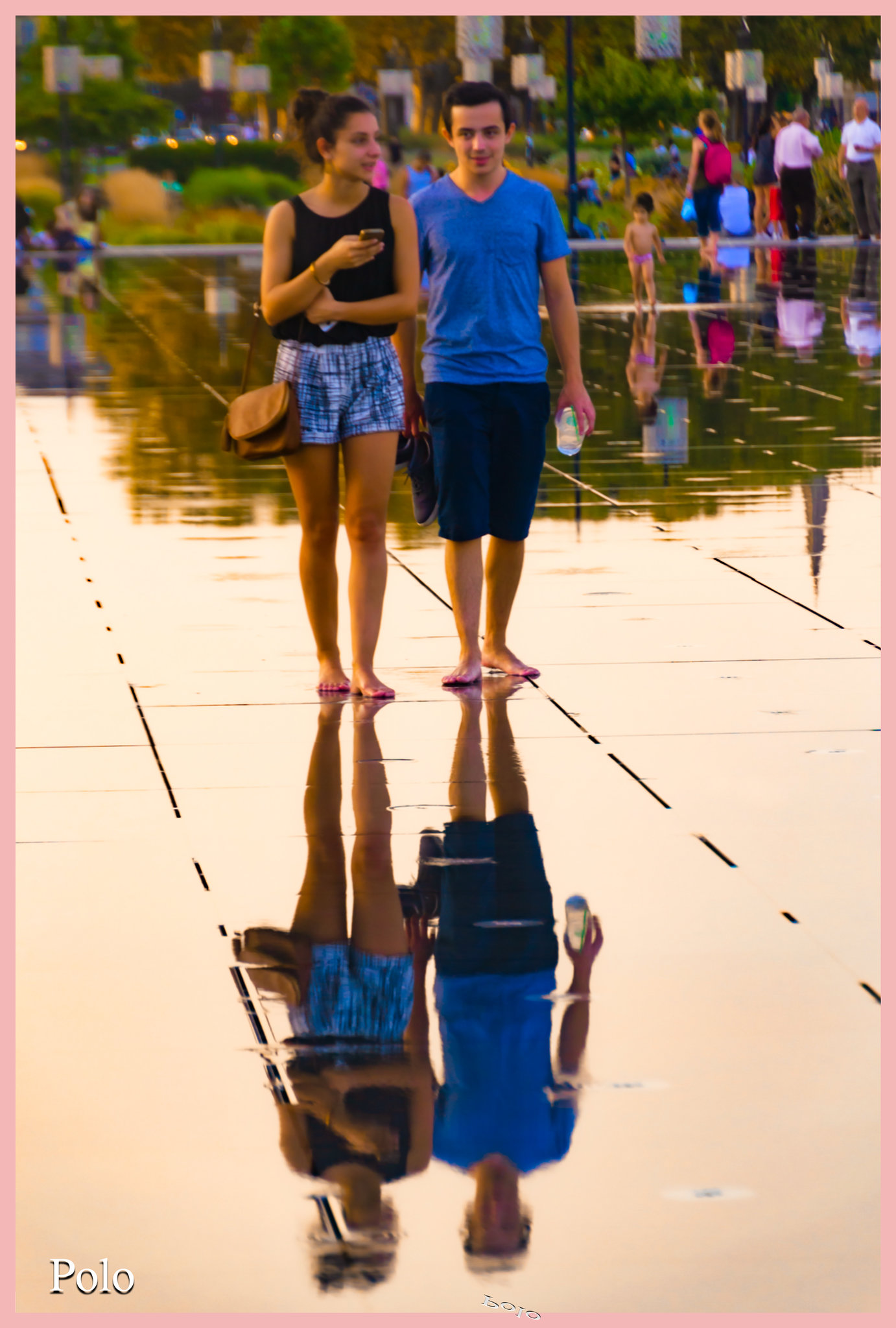 Reflejos en pareja, en Burdeos