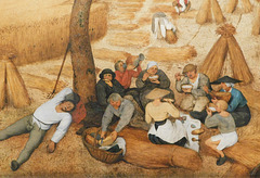 Detail of the Harvesters by Bruegel in the Metropolitan Museum of Art, February 2019