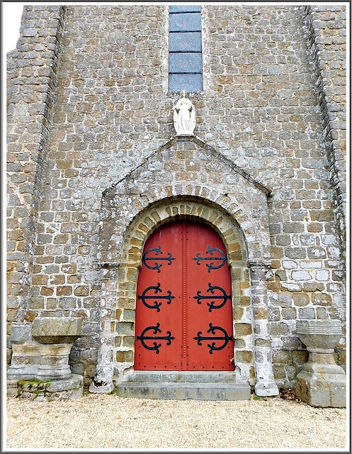 église paroissiale Notre-Dame, place de l'église (Hédé)  (35)- Portail ouest