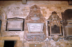 Monuments to George Cholmley and Aaron Chapman, St Mary's Church, Whitby, North Yorkshire