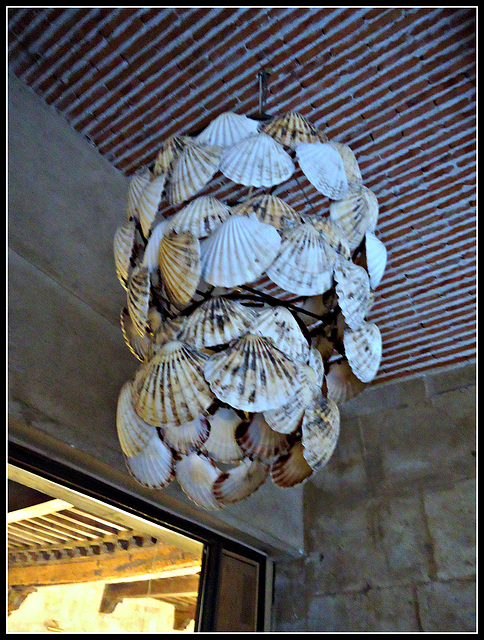 Salamanca: lámpara de vieiras
