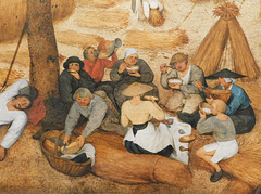 Detail of the Harvesters by Bruegel in the Metropolitan Museum of Art, February 2019