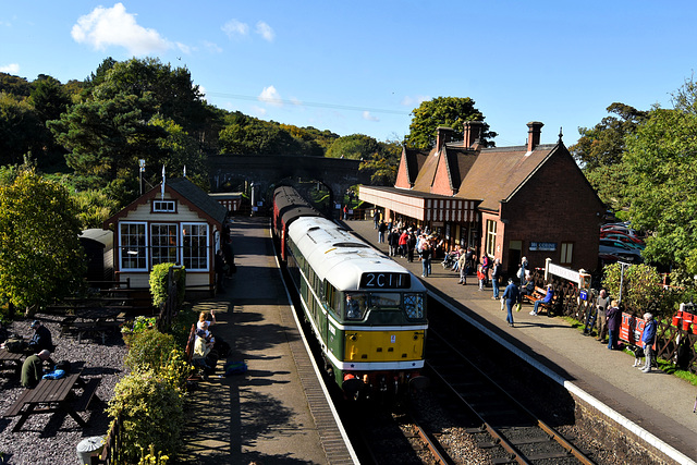 Many benches at Weybourne station.