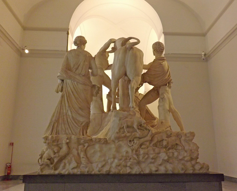 The Farnese Bull in the Naples Archaeological Museum, July 2012