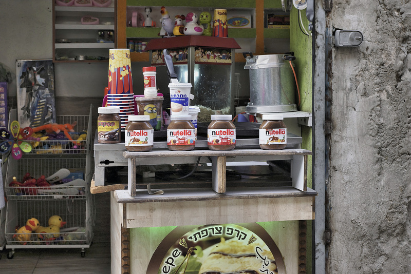 "French Crêpes" in Three Languages – Old Port, Acco, Israel