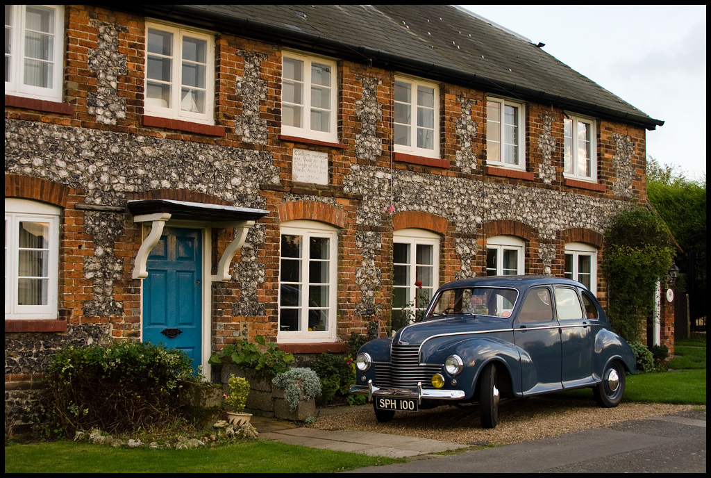 Jowett Javelin at cottages