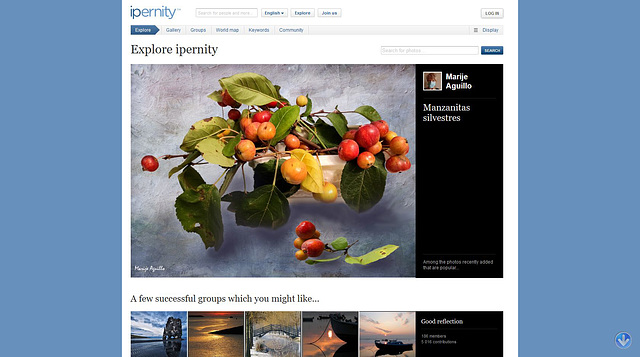 Screen Capture #491 - 'ipernity  Explore the world'