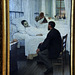 Le Jour de la visite à l'hôpital - Huile sur toile de Henri Geoffroy