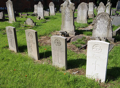 Commonwealth War Graves, Creswell Churchyard, Derbyshire