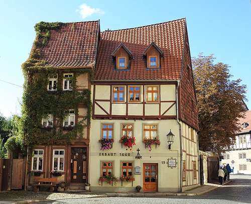 Schöne Häuser in Quedlinburg