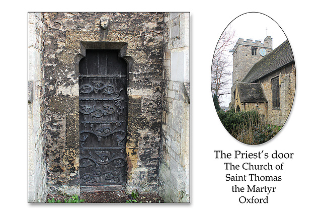 Priest's door Saint Thomas' Oxford 17 3 2015