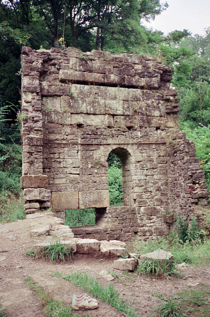 Remains of Mandale lead mine (Scan from July 1991)