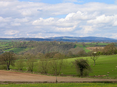 View to Brown Clee from the Church of St. Bartholomew at Bayton