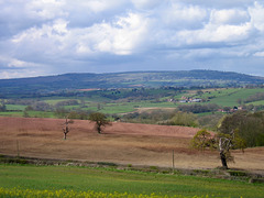 View to Titterstone Clee from the Church of St. Bartholomew at Bayton