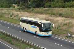 Lodge’s Coaches BV19 YKU on the A11 at Red Lodge - 14 Jul 2019 (P1030106)