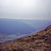 View from Birchin Hat near Alport Castles along Alport Dale (Scan from Oct 1990)