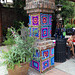 My yarnbombed pillar at Descanso Gardens