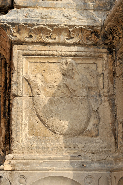 Sirène - Sculpture du portail de la Cathédrale de Sens