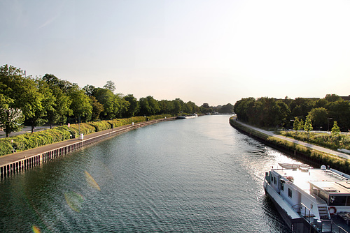 Wesel-Datteln-Kanal von der Hochstadenbrücke aus (Dorsten) / 27.05.2023