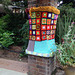 Darlyn Yee's yarnbombed pillar at Descanso Gardens