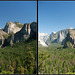 Half Dome and El Capitan (3D)