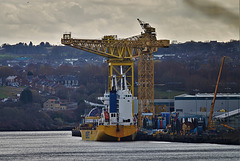 Views of the Tyne from the derelict site that used to be Swan Hunter Shipyard Wallsend