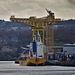 Views of the Tyne from the derelict site that used to be Swan Hunter Shipyard Wallsend