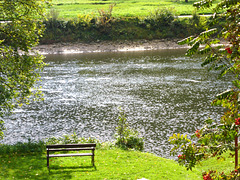 Glitzernde Elbe im Mittagslicht