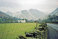 Looking towards Hartsop along the A592 from near Cow Bridge Car Park (Feb 1994 scanned)