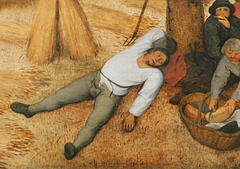 Detail of the Harvesters by Bruegel in the Metropolitan Museum of Art, February 2019