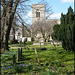 St Giles' churchyard in spring